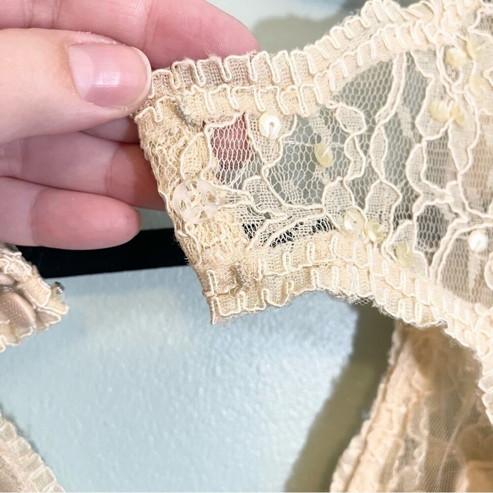 Mori Lee Lace‎ Bridesmaid Dress Cream - Picture 9 of 16
